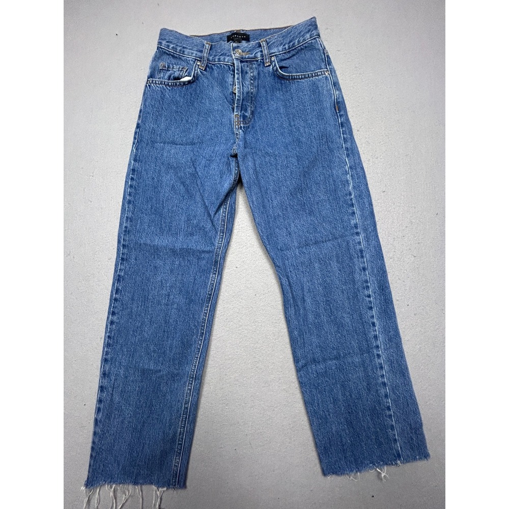 Topshop MOTO Jeans Cotton Blue Denim US 2 EUR 34 Womens